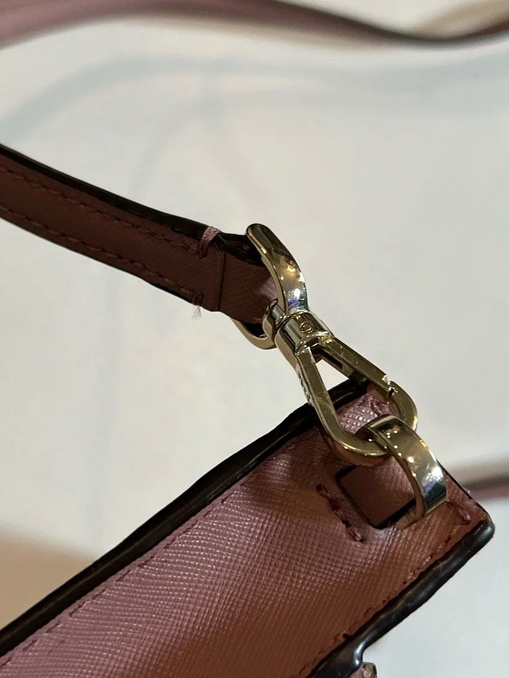 kate spade brown leather crossbody bag with gold hardware